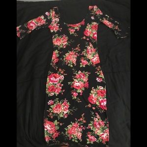 Floral print dress